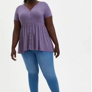 Torrid super soft babydoll top size 2